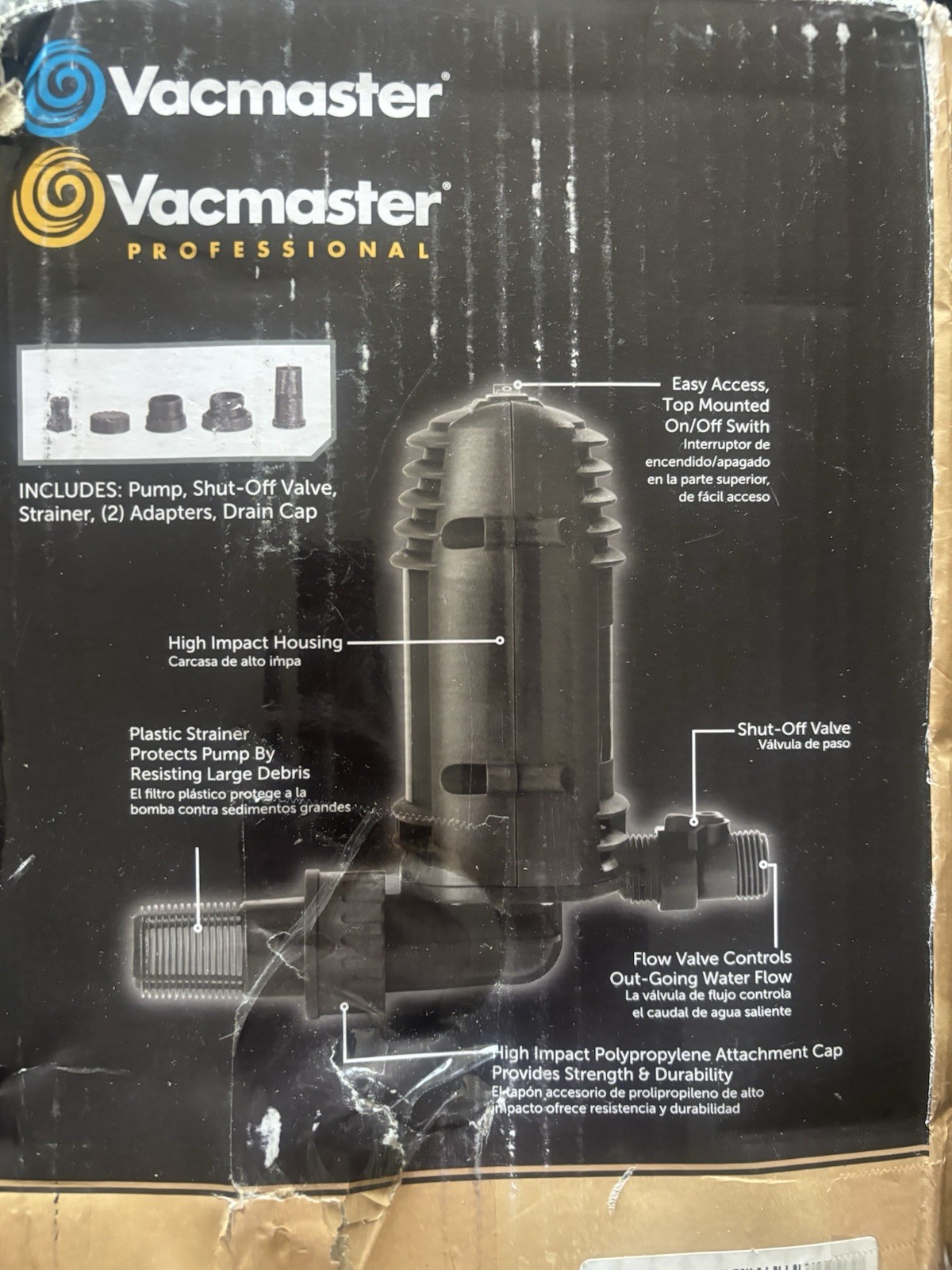 Vacmaster PE401 WATER PUMP KIT For WET/DRY VACUUM Universal Fit