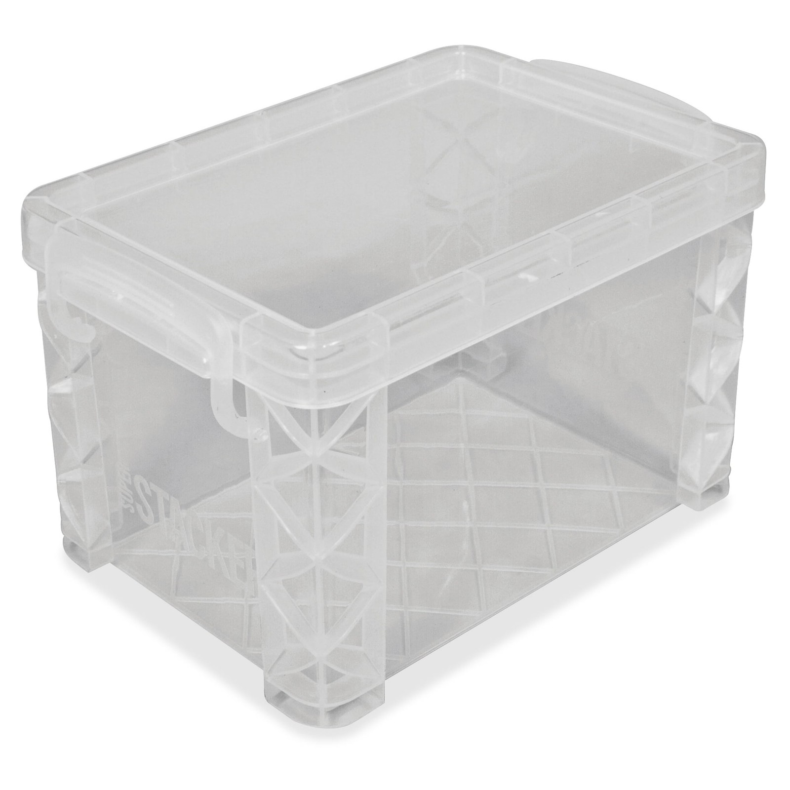 Heavy Duty Clear Storage Box W/ Stackable Design For Craft Supplies