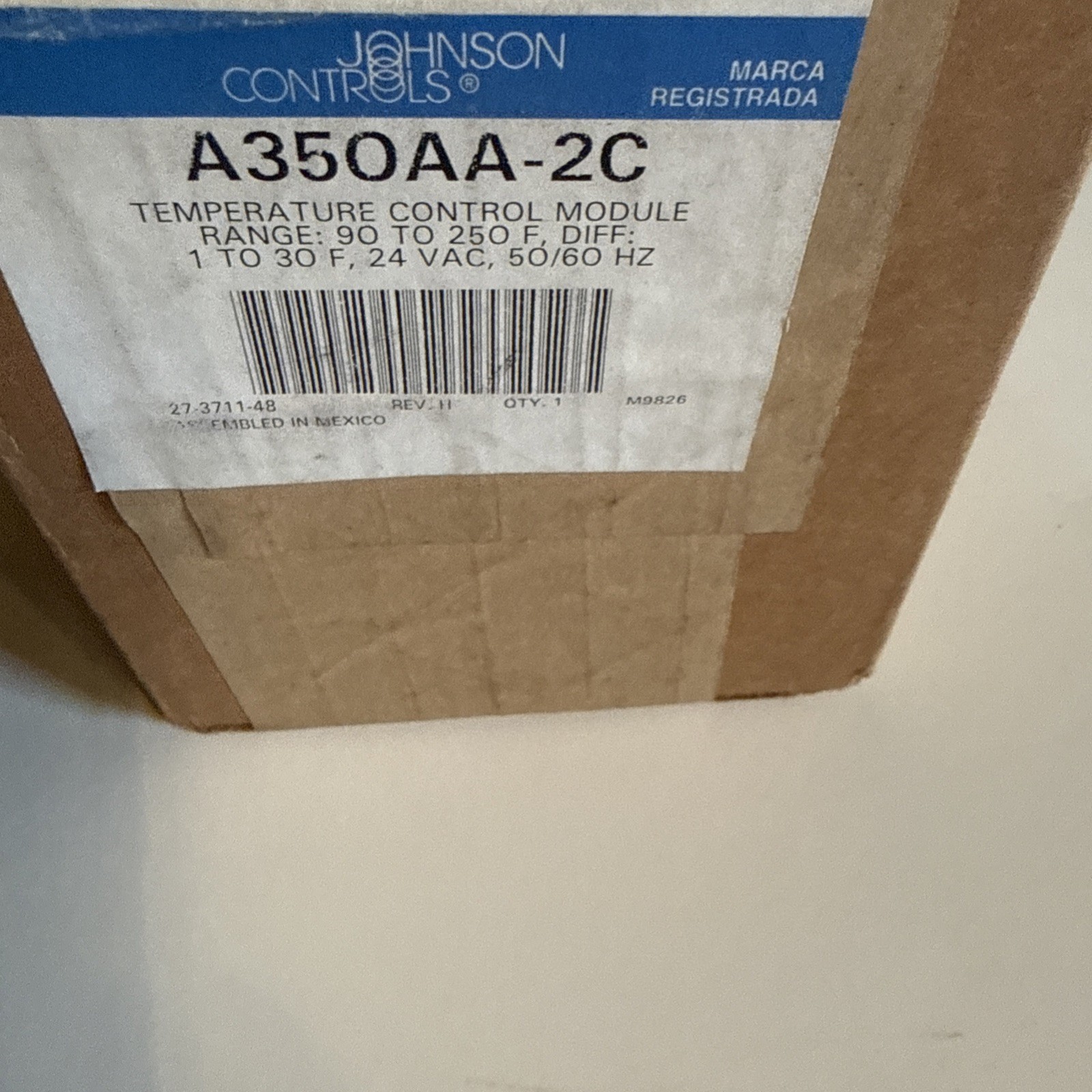 JOHNSON CONTROLS TEMPERATURE CONTROL MODULE, A350AA-2C new in box
