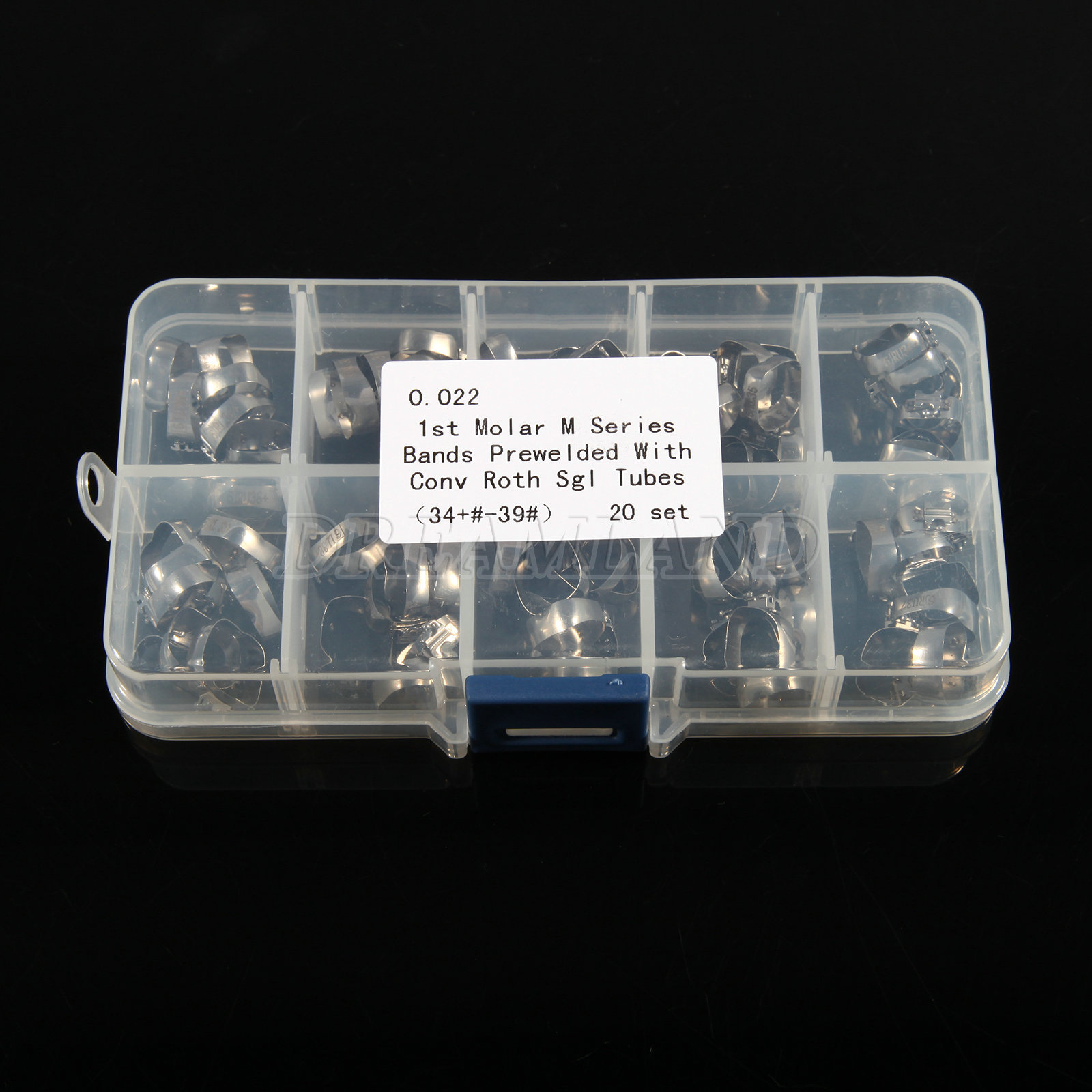 20 Sets Dental Orthodontic 1st Molar 022 Buccal Tube Bands Convertable Roth M