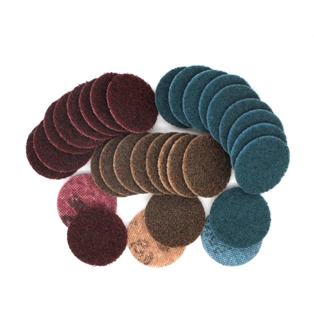 50-125mm 2/3/4/5″ Hook Loop Pads Nylon Roll Lock Sanding Discs Grit 150 240 400