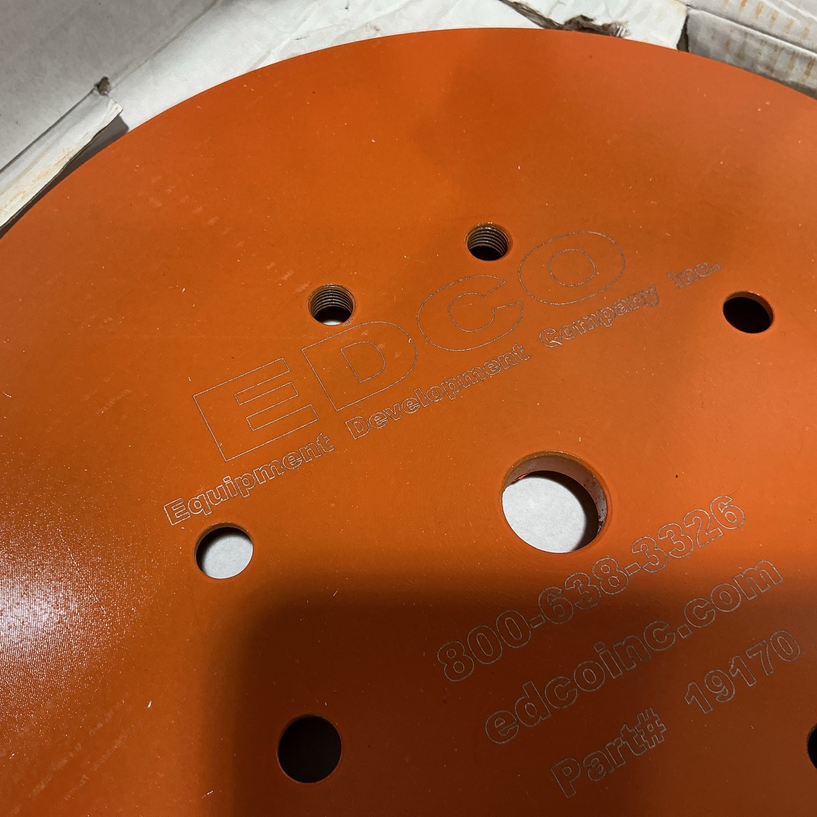 EDCO 19170, 20-Segment Grinding Disc 10″ Orange