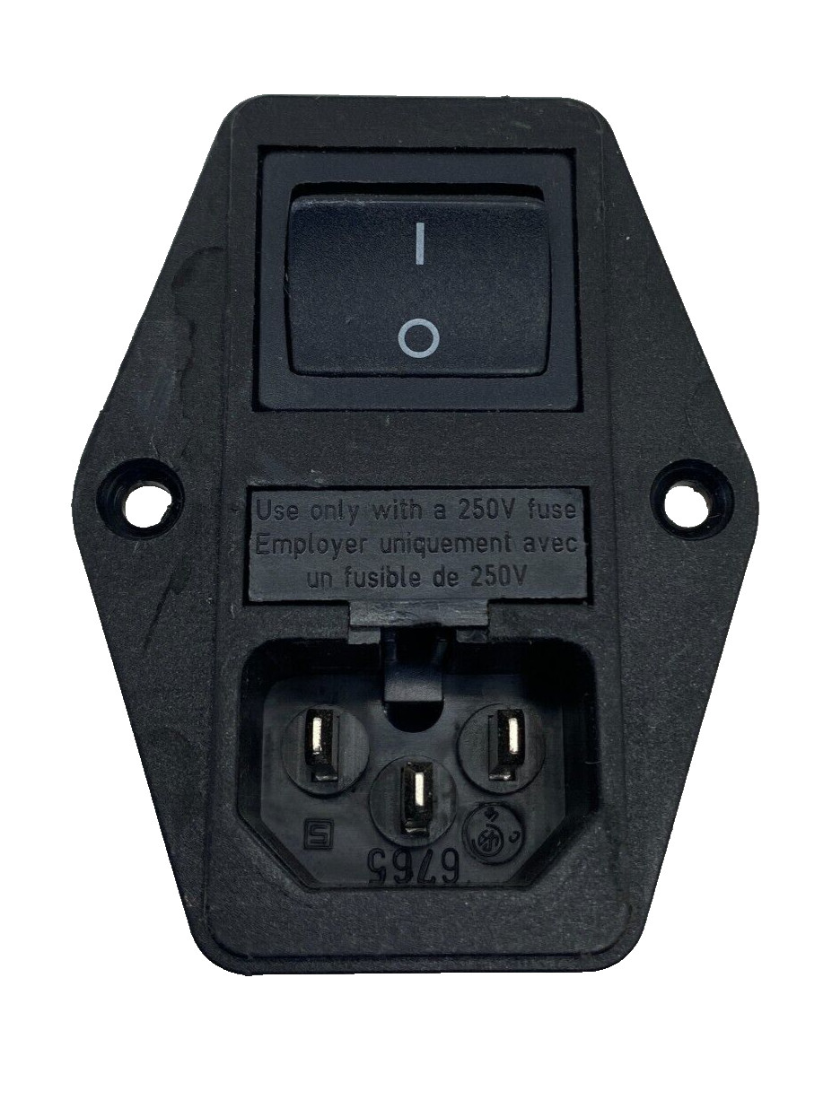 SCHURTER POWER INPUT MODULE FILTER “FREE SHIPPING”🔔