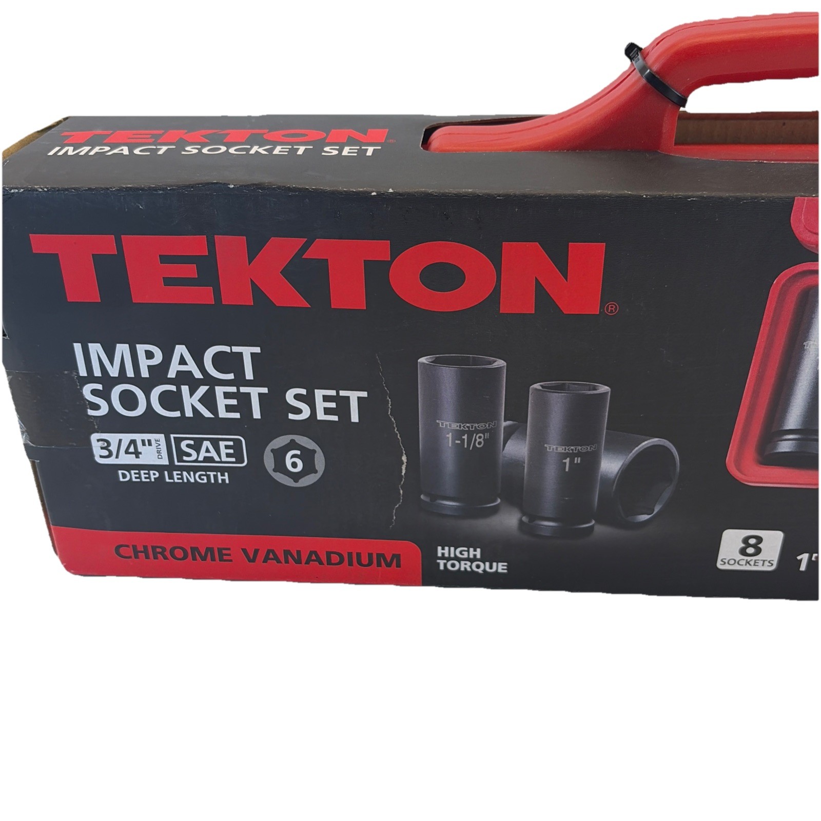 TEKTON 3/4 Inch Drive Deep 6-Point Impact Socket Set 8-Piece 1 – 1-1/2 in.