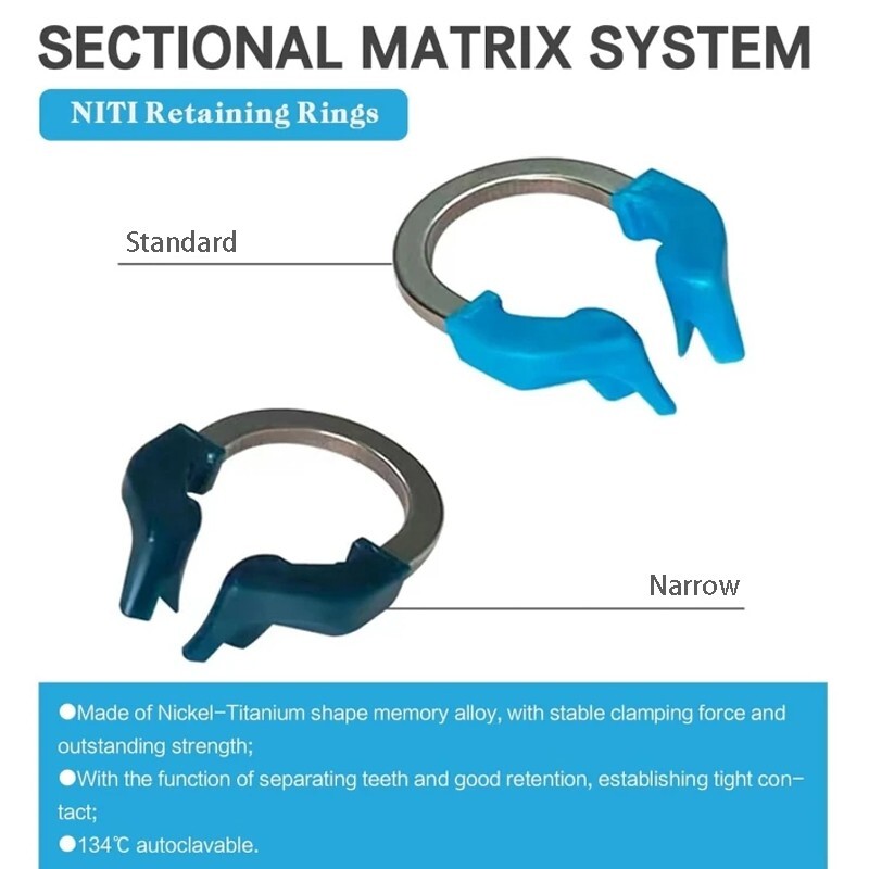 Dental Matrix Bands Ring Sectional Matrice Clamp Fit Garrison Palodent V3 System