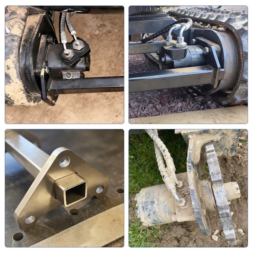 2Pcs Chinese Mini Excavator Drive Motor Reinforcement Brackets