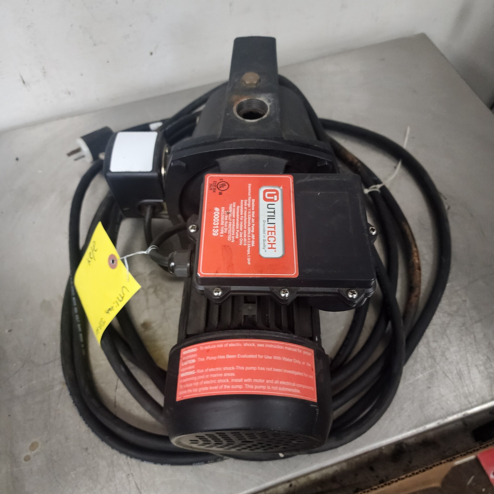 Utilitech 1/2HP Shallow Well Jet Pump JSP-60A 12.5 GPM #5 [Z3F]
