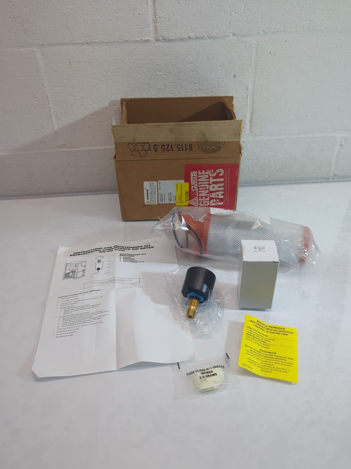 FS Curtis Maintenance Kit FRNEMK31S Standard RNE (OEM) incomplete? SF-08 FILTER*
