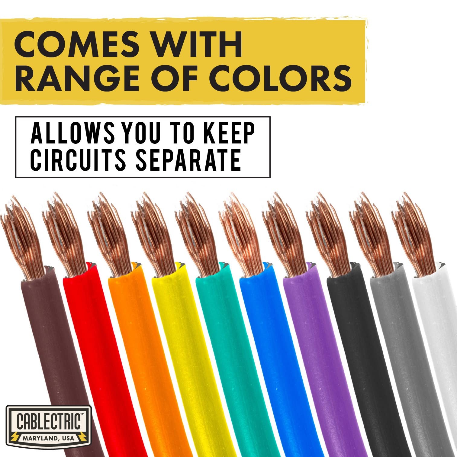 6 Roll 14 Gauge Copper Clad Aluminum Primary Wire – Assorted Colors – 100 Ft …