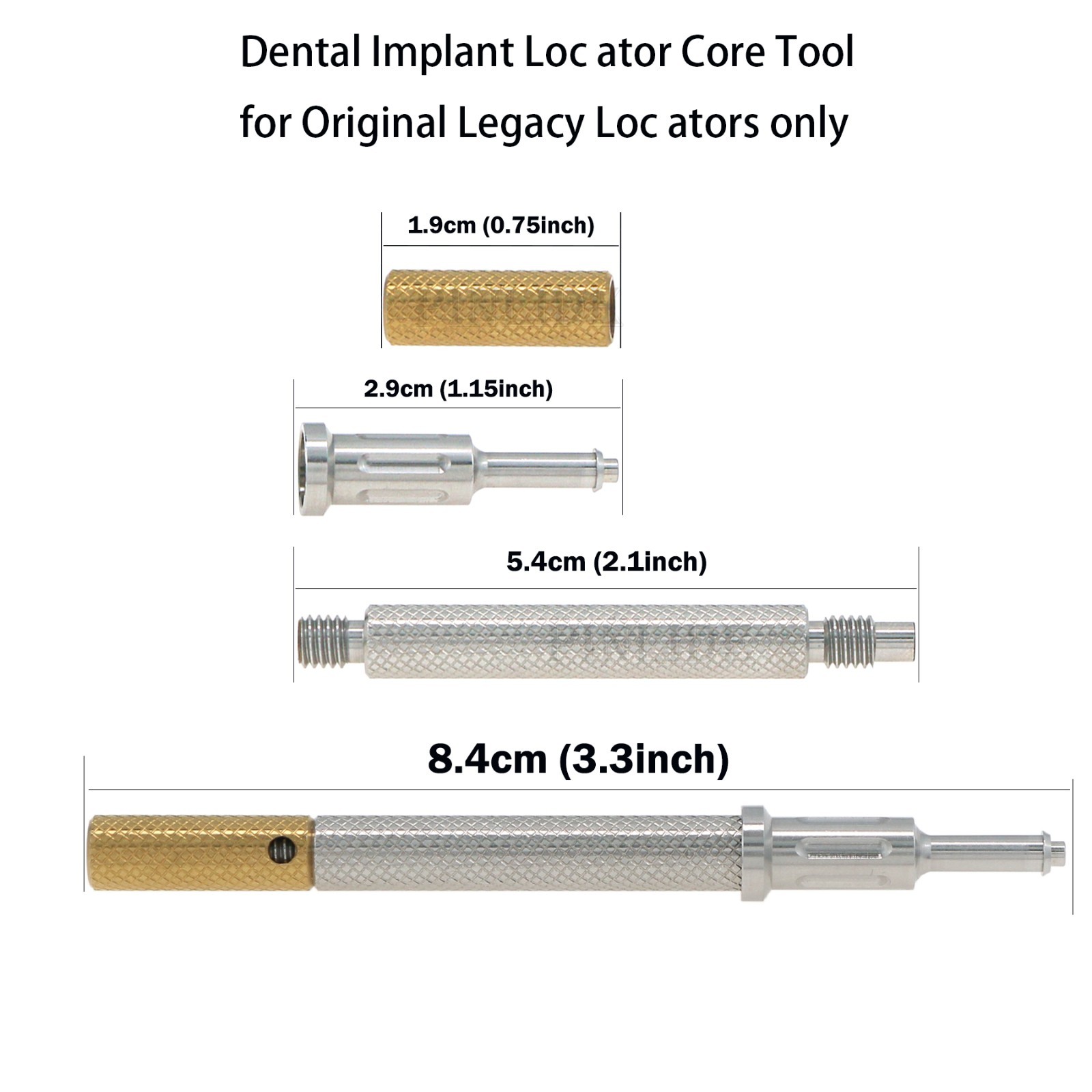 US Dental Mini Locator Overdenture Abutment Hiossen ET/Oss/DIO UF Male Cap Tool