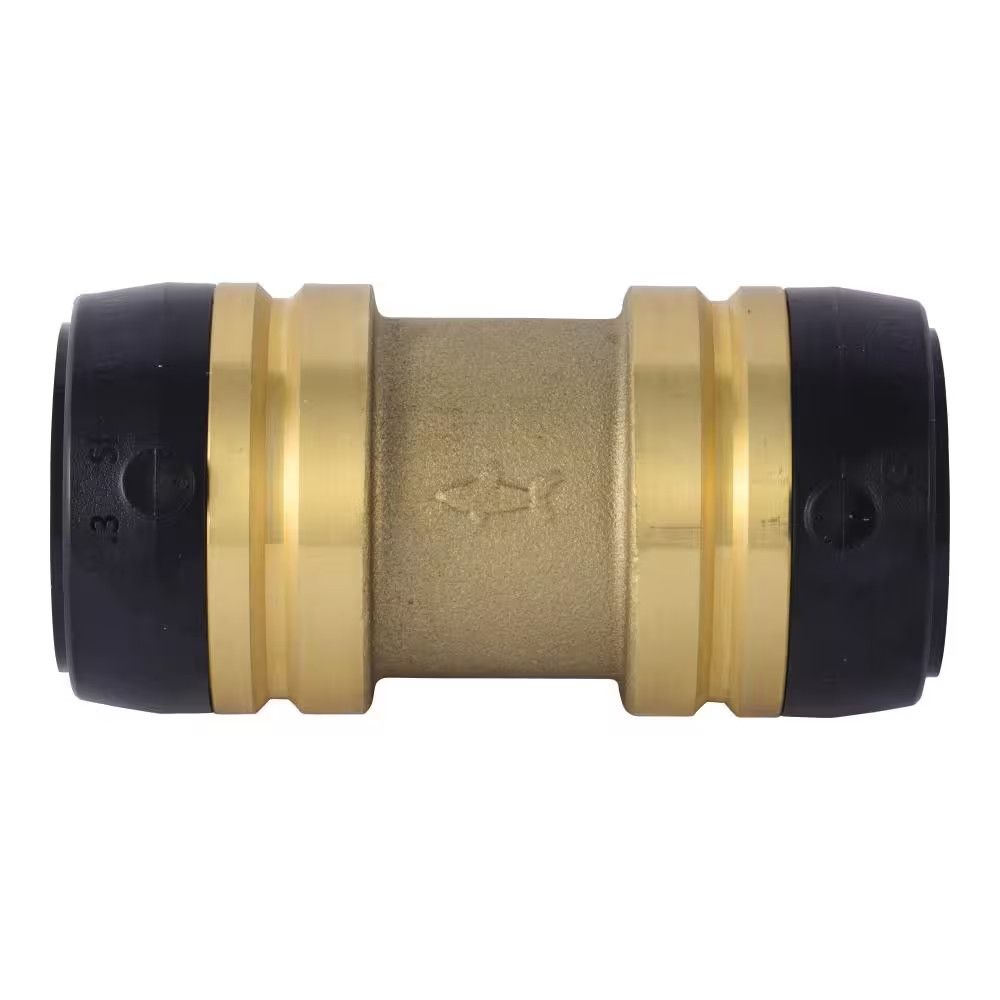 1-1/4 In. Push-To-Connect Brass Coupling Fitting