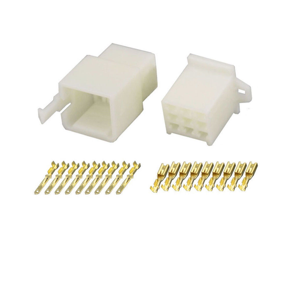 2.8MM 9 PIN WAY AUTOMOTIVE ELECTRICAL WIRE CONNECTOR MALE AND FEMALE CABLE