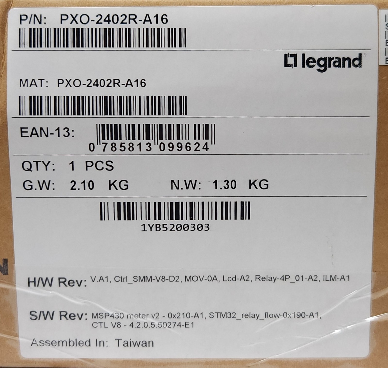 SEALED LEGRAND RARITAN PXO 2402R A16 MSP430 Meter 120 VAC STM32 Relay 4 Unit Pow