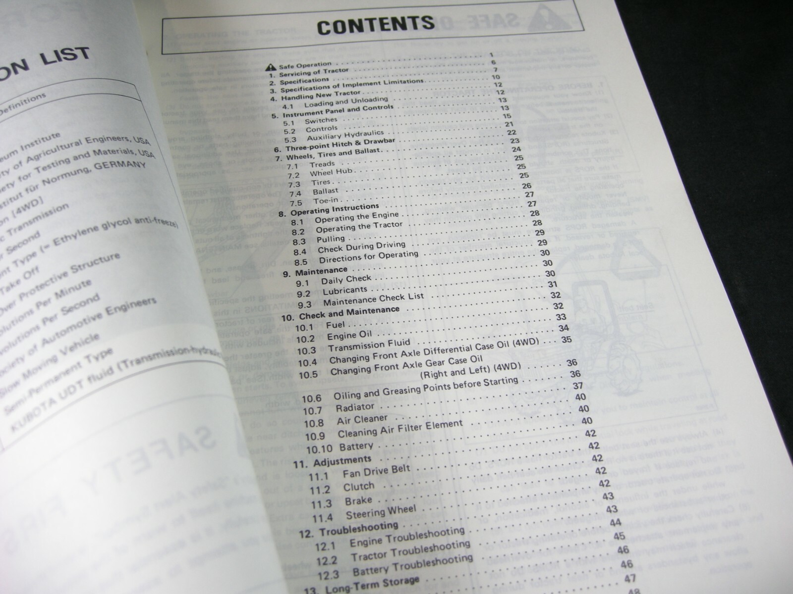 Kubota Tractor B6200HST B2700HST Operators Maintenance Owners Manual Book OEM