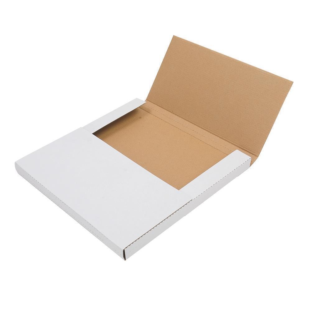 100 LP Record Album Mailer Book Box 12.5″ x 12.5″ x (1/2″ or 1″) Lightweight