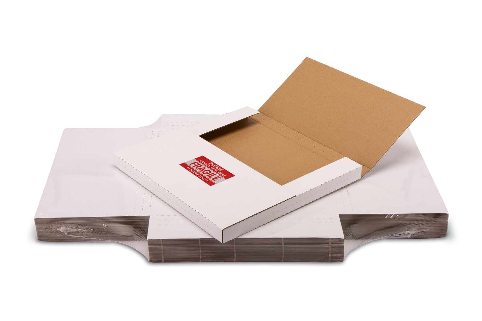 Vinyl Record Mailers, 12.8×12.8×1 inch Corrugated Cardboard Album Shipping Bo…