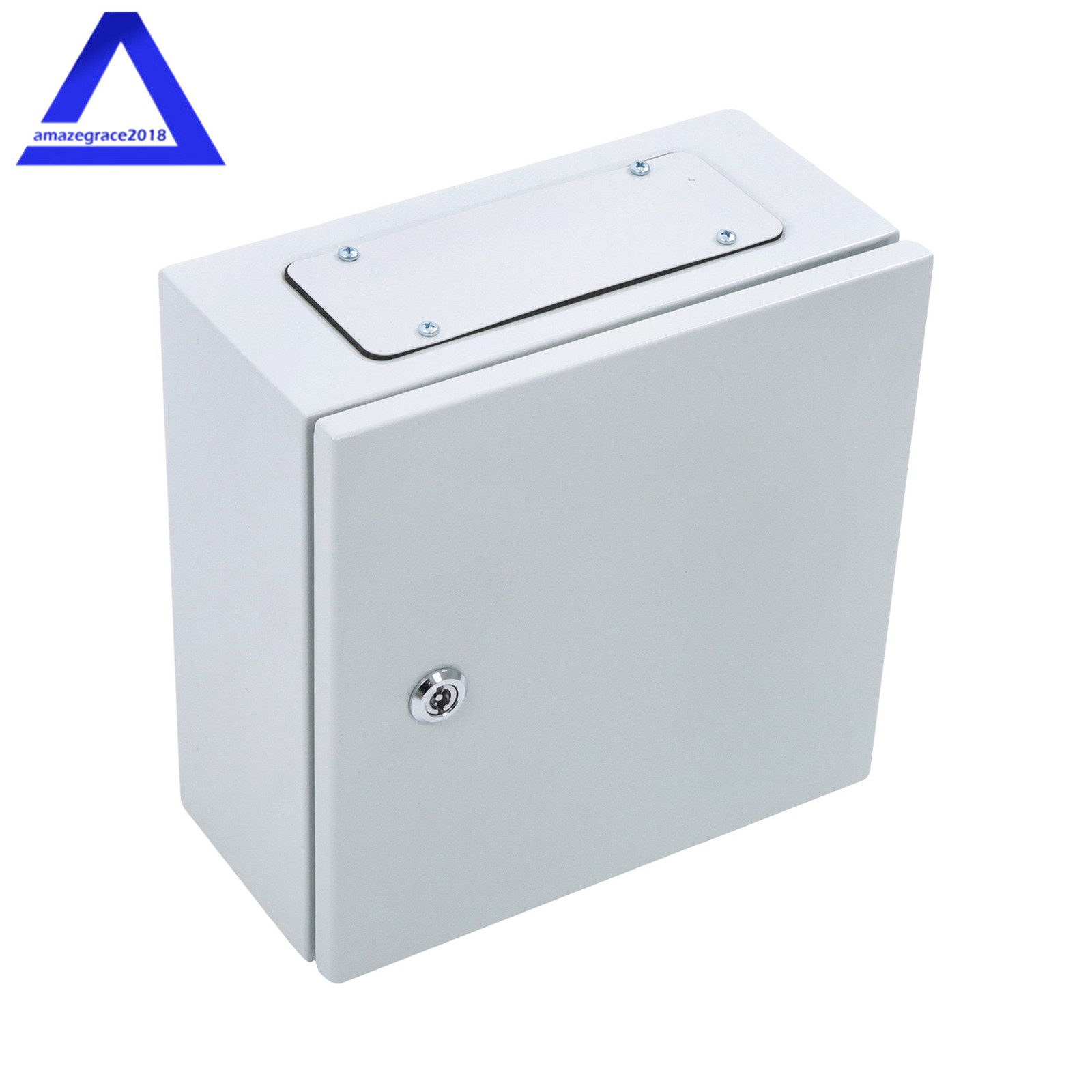 12×12×6” Carbon Steel Electrical Enclosure IP65 Wall Mount Junction Box w/ Lock