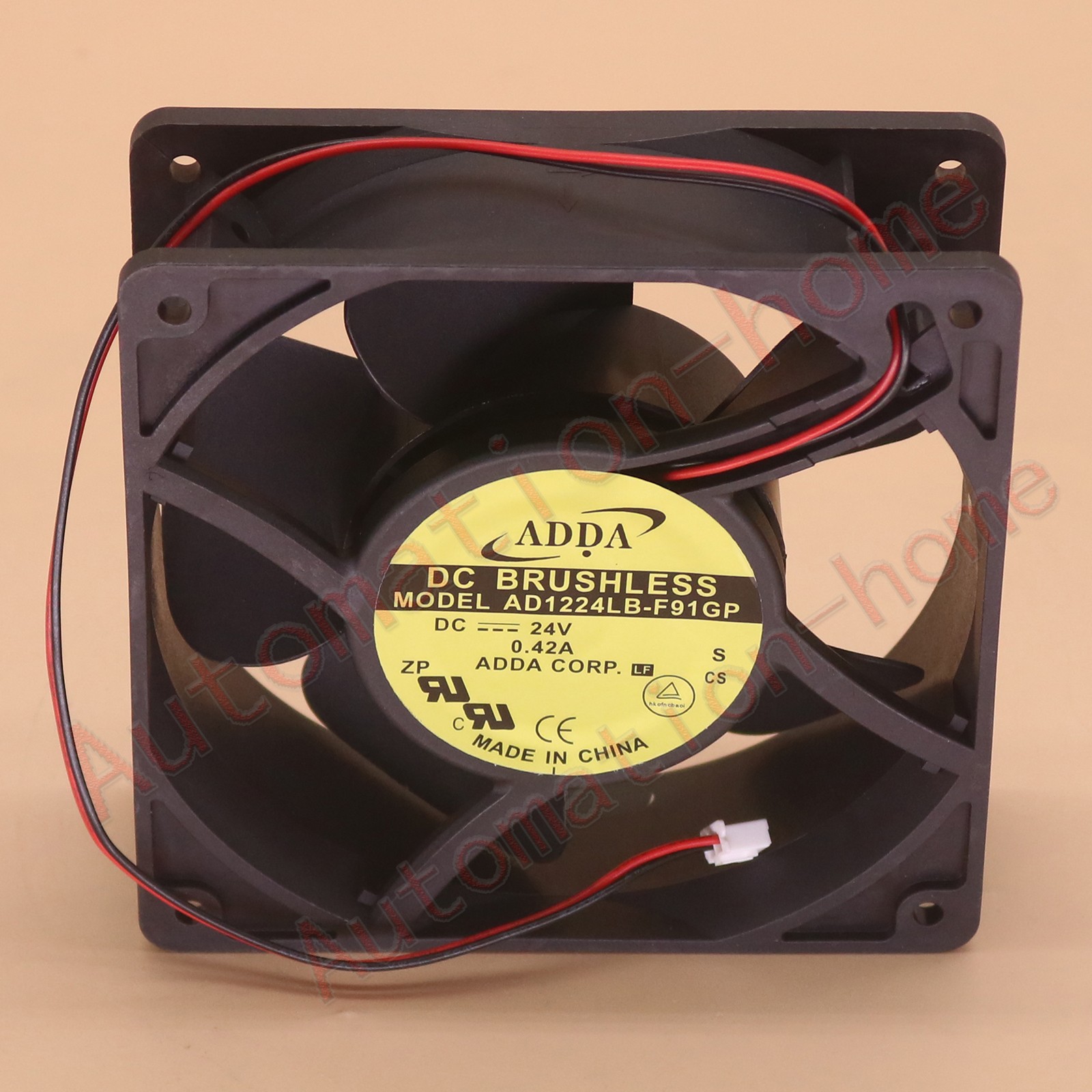 1PCS NEW ADDA AD1224LB-F91GP 24VDC 0.42A 2-Wire Axial Fan