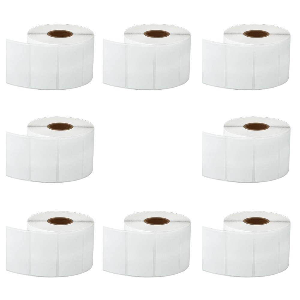 8 ROLLS Direct Thermal 2.25”X1.25″ 1000pcs Barcode Labels For Zebra TLP LP2824