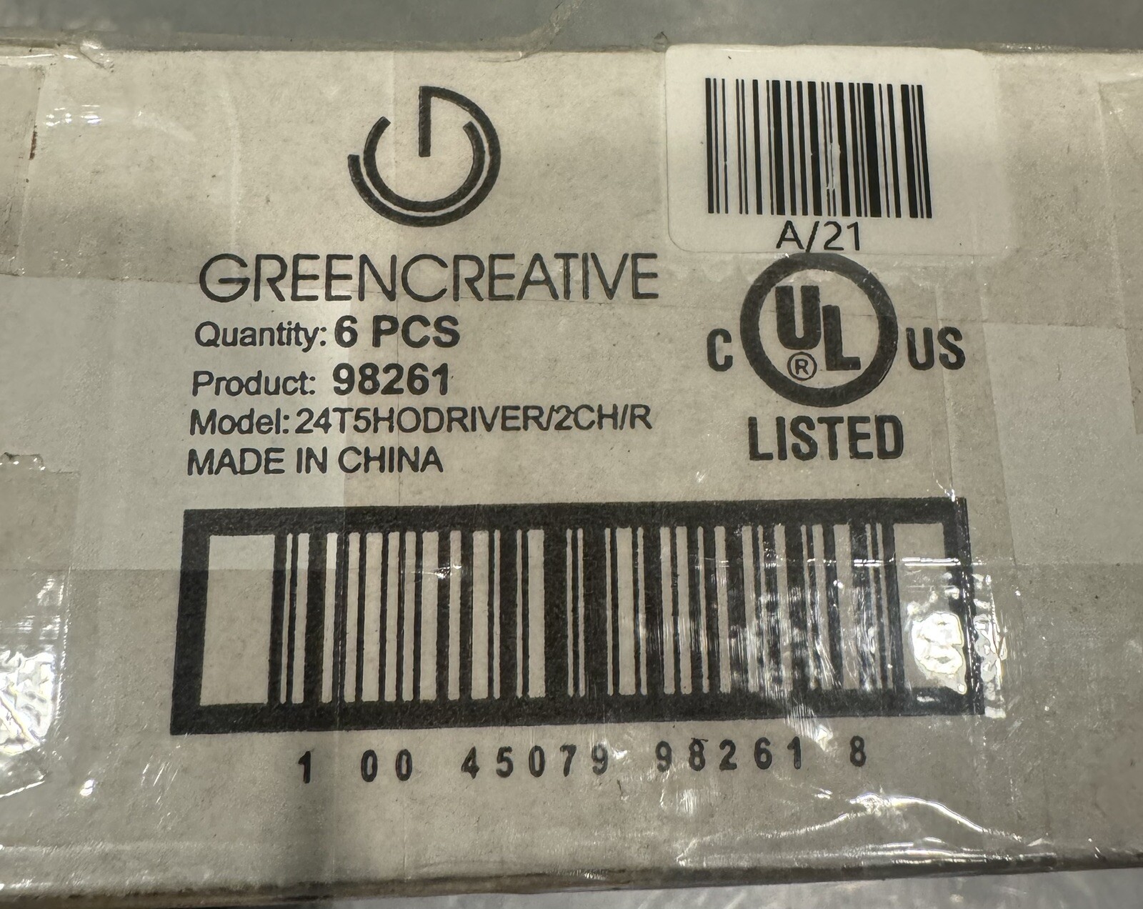 Green Creative 98261 LED Driver 24T5HODRIVER/2CH/R NEW! FREE SHIPPING!
