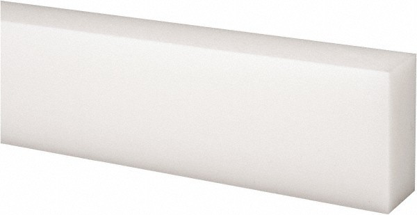 Off-White Rectangular Acetal Bar, 48″ Long x 1-1/2″ Wide x 3/4 ” High
