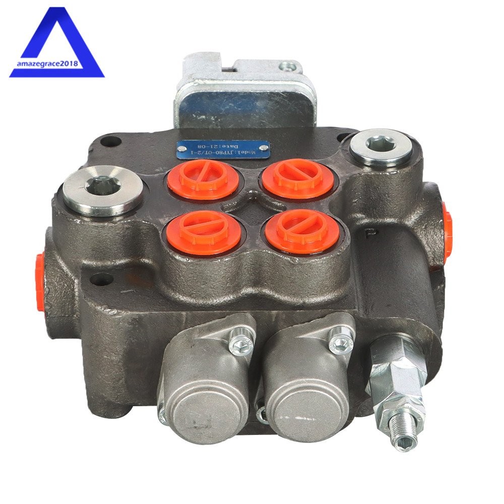 2 Spool 21GPM Hydraulic Directional Control Valve For Tractor Loader w/Joystick