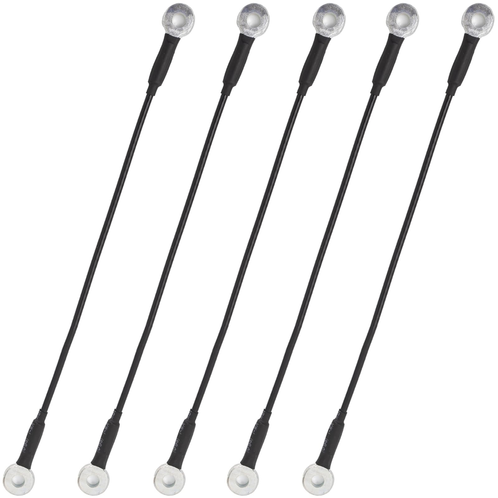 5 Pcs Vinyl Coated Stainless Steel Cable with Eyelets Short Wire Rope,1/8IN (…