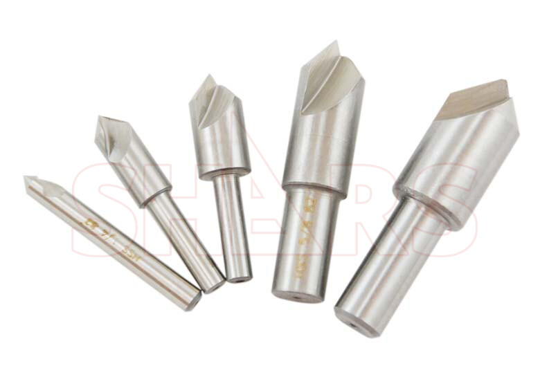 SHARS 82 Degree HSS Single Flute Countersink Set 5 Pcs NEW P}