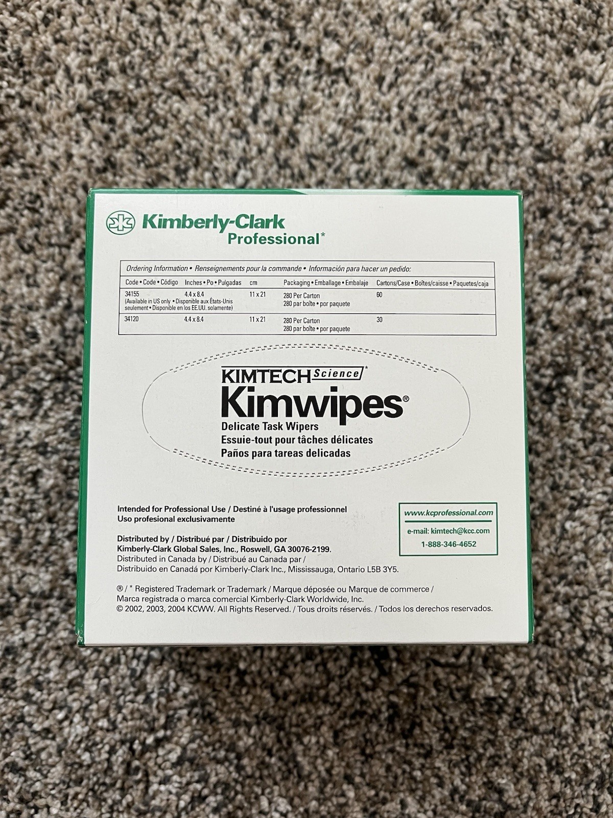 Kimwipes Kimtech Science Brand Delicate Task Wipers 280 Count Wipes | LOT OF 13