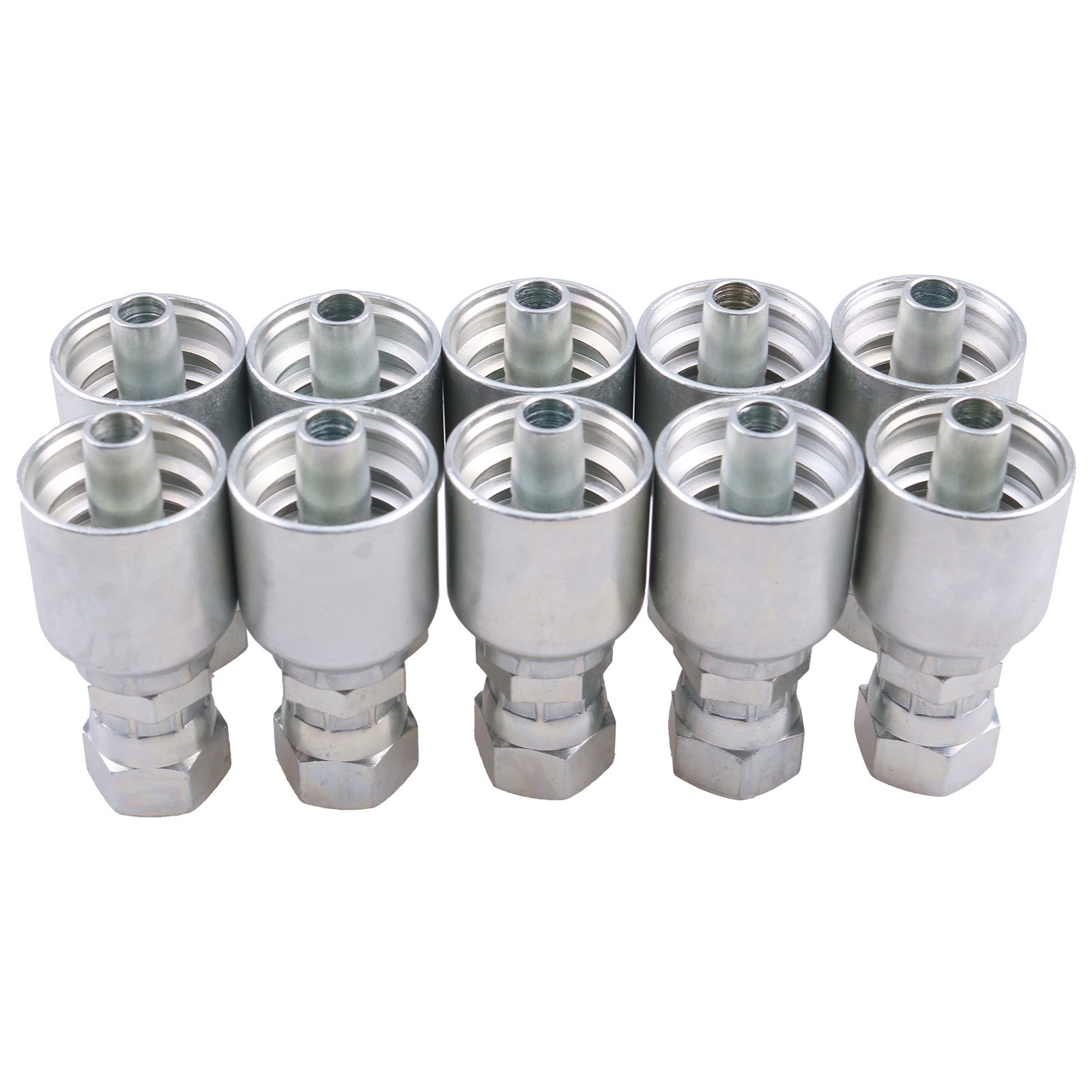 10 Pcs 10643-6-6 Hydraulic Hose Fitting With 3/8″ Thread for Parker 1064366