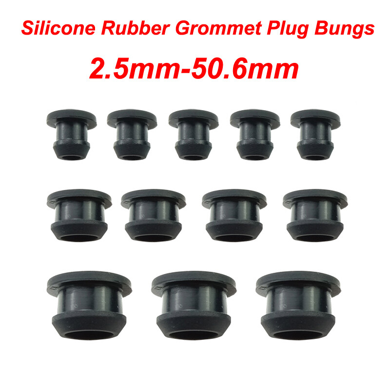2.5mm-50.6mm Silicone Rubber Grommet Plug Bungs Cable Wiring Protect Bushes