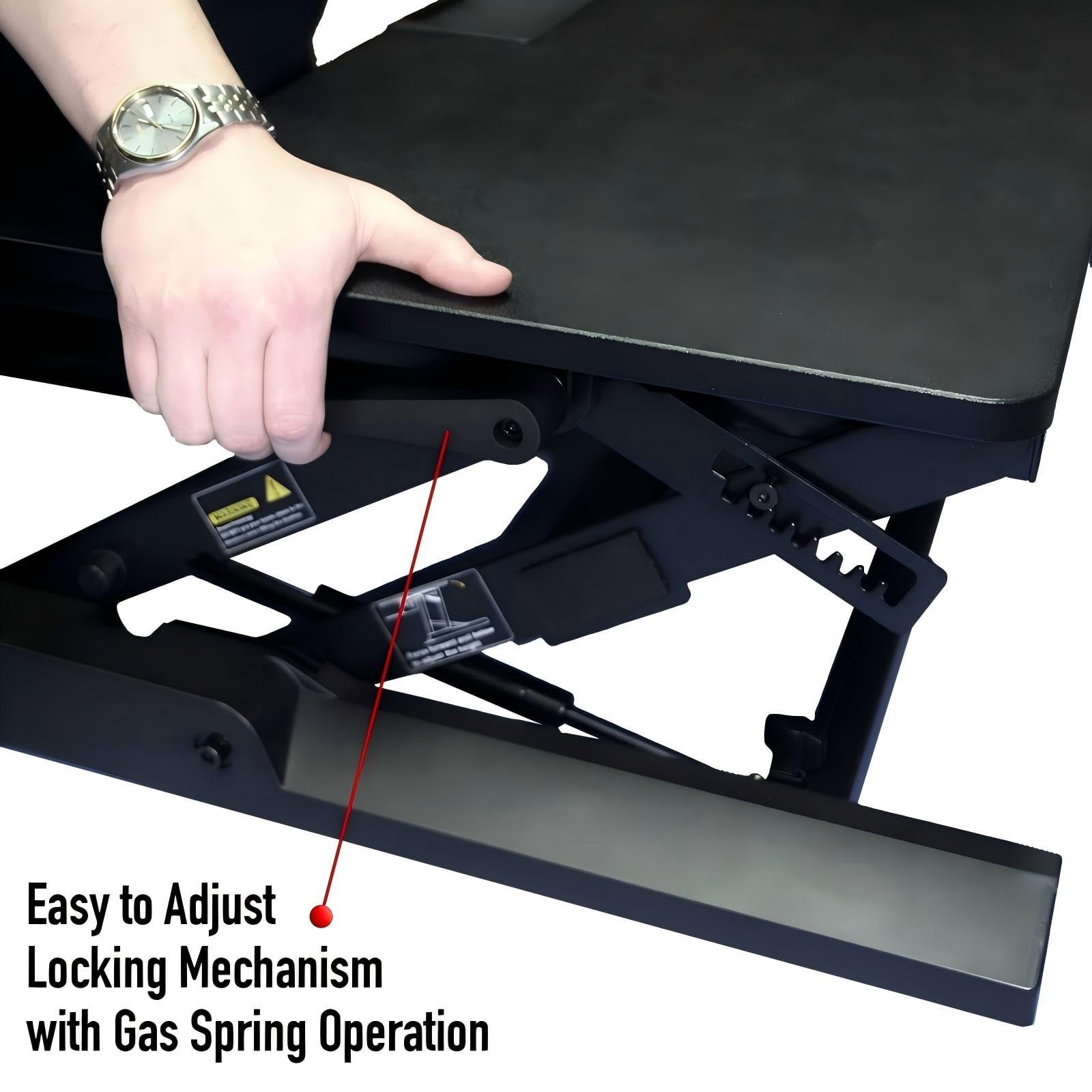 Standing Desk Converter 36 x 24 Inches – Height Adjustable Sit to Stand Riser…