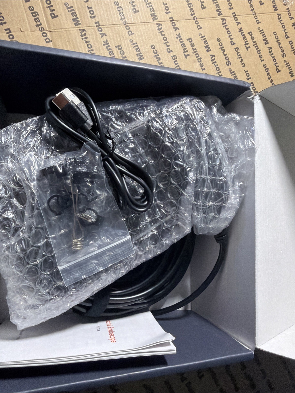 P100 Industrial Endoscope Bore Scope 4.3″ Screen, Waterproof 50FT