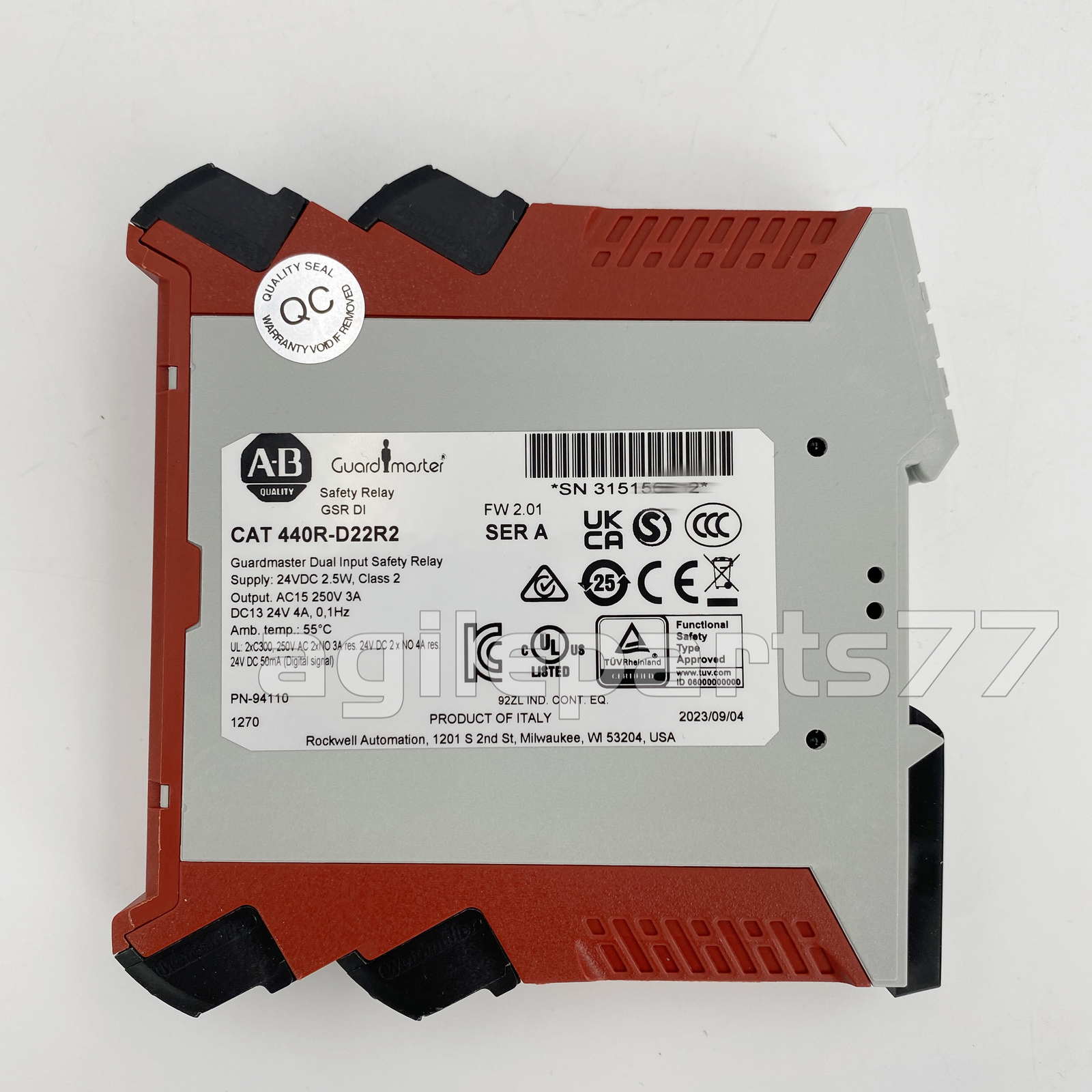 Allen-Bradley 440R-D22R2 Guardmaster Dual Input DI Safety Relay GSR New Sealed