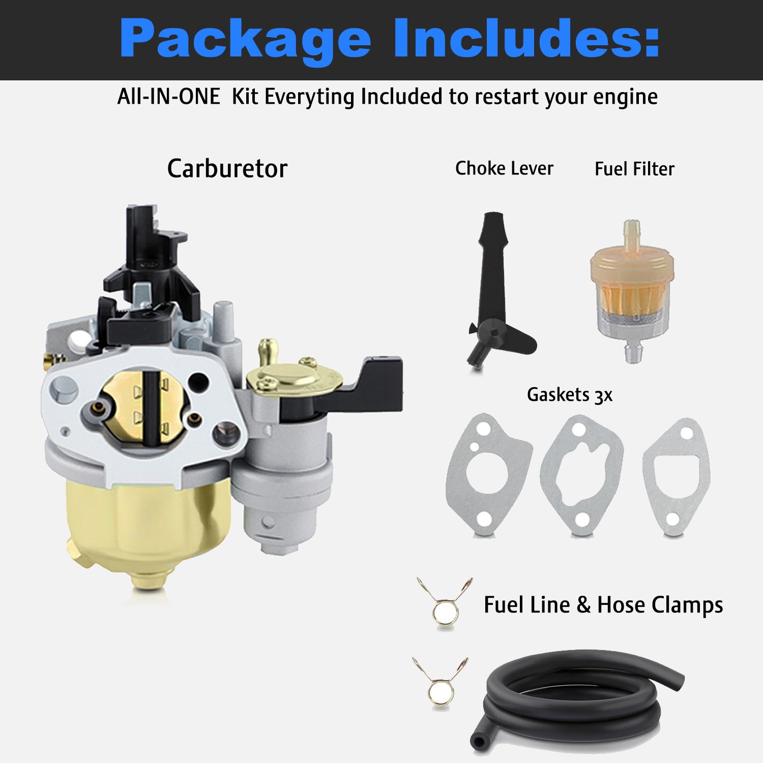 Carburetor for Carroll Stream CS168ES CS160 Engines