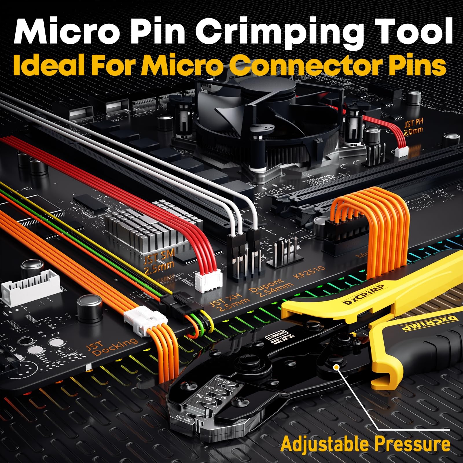 Crimping Tool Connector Kit, 20 Types of JST-XH/SYP 2.5mm and 2.54mm Connecto…
