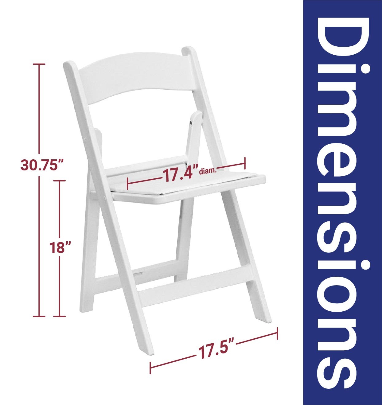 White Resin Folding Chairs Padded 4 Pack Comfortable Event Chair Indoor Outdoor