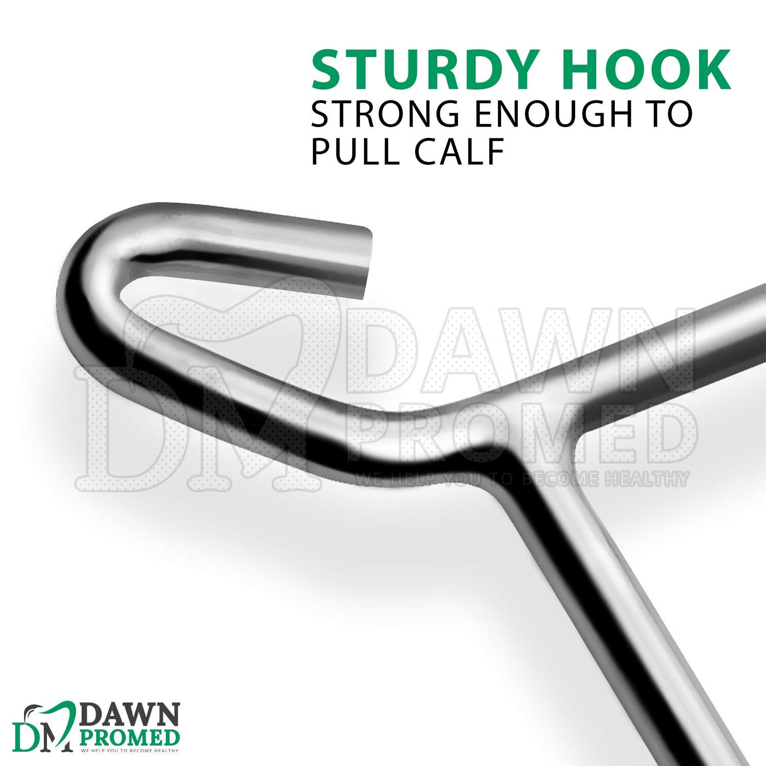 4 Pcs Calf Pulling Hook & Chain 30″ Apparatus Leg Catch Veterinary Instrument