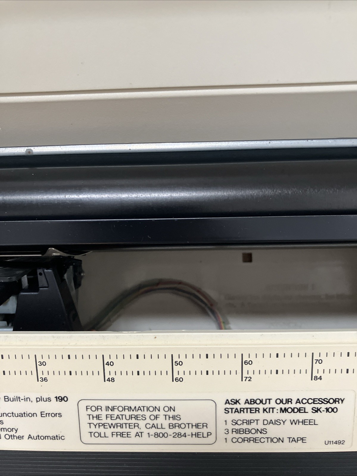 Vintage Brother Correctronic 340 Electronic Typewriter Word-Spell Dictionary