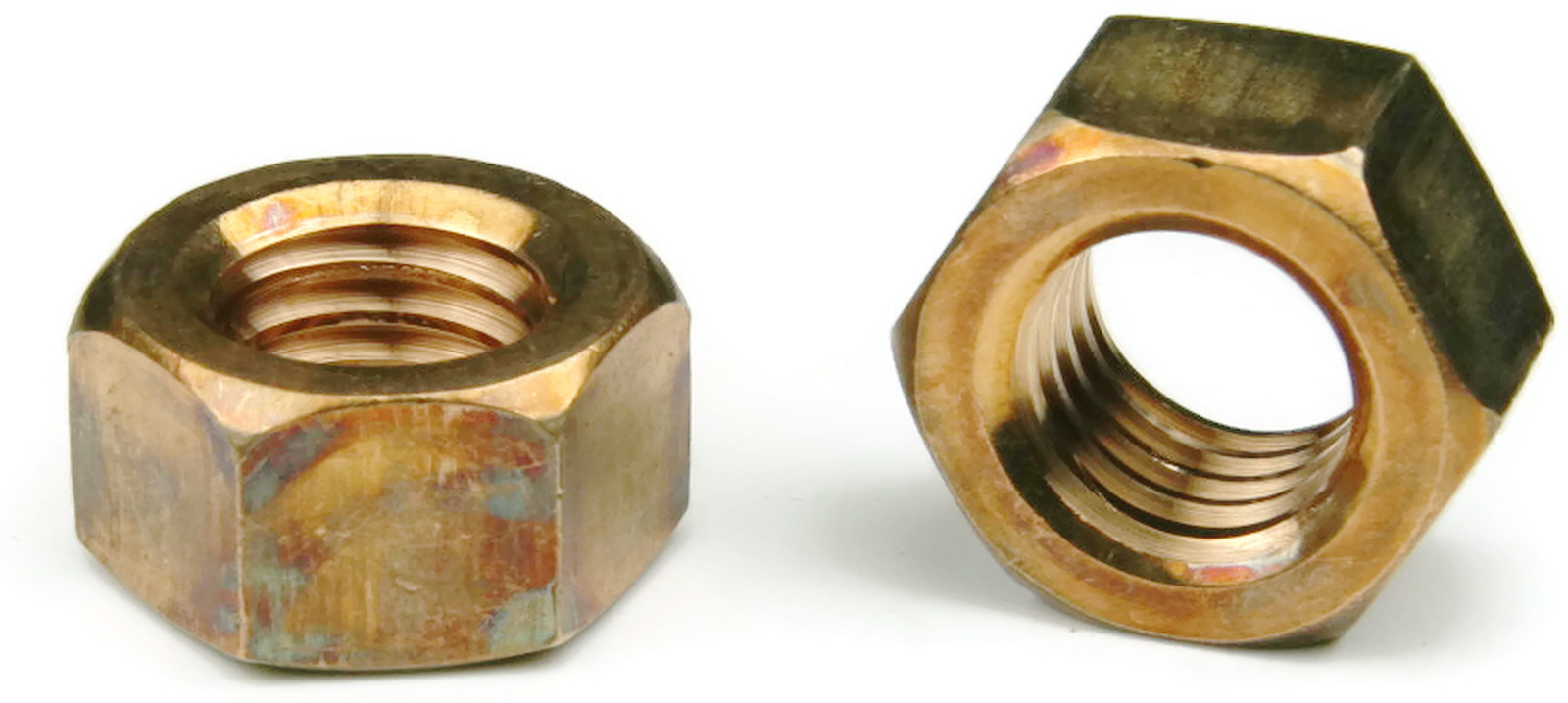 Silicon Bronze Finished Hex Nut UNC 5/16-18, Qty 25
