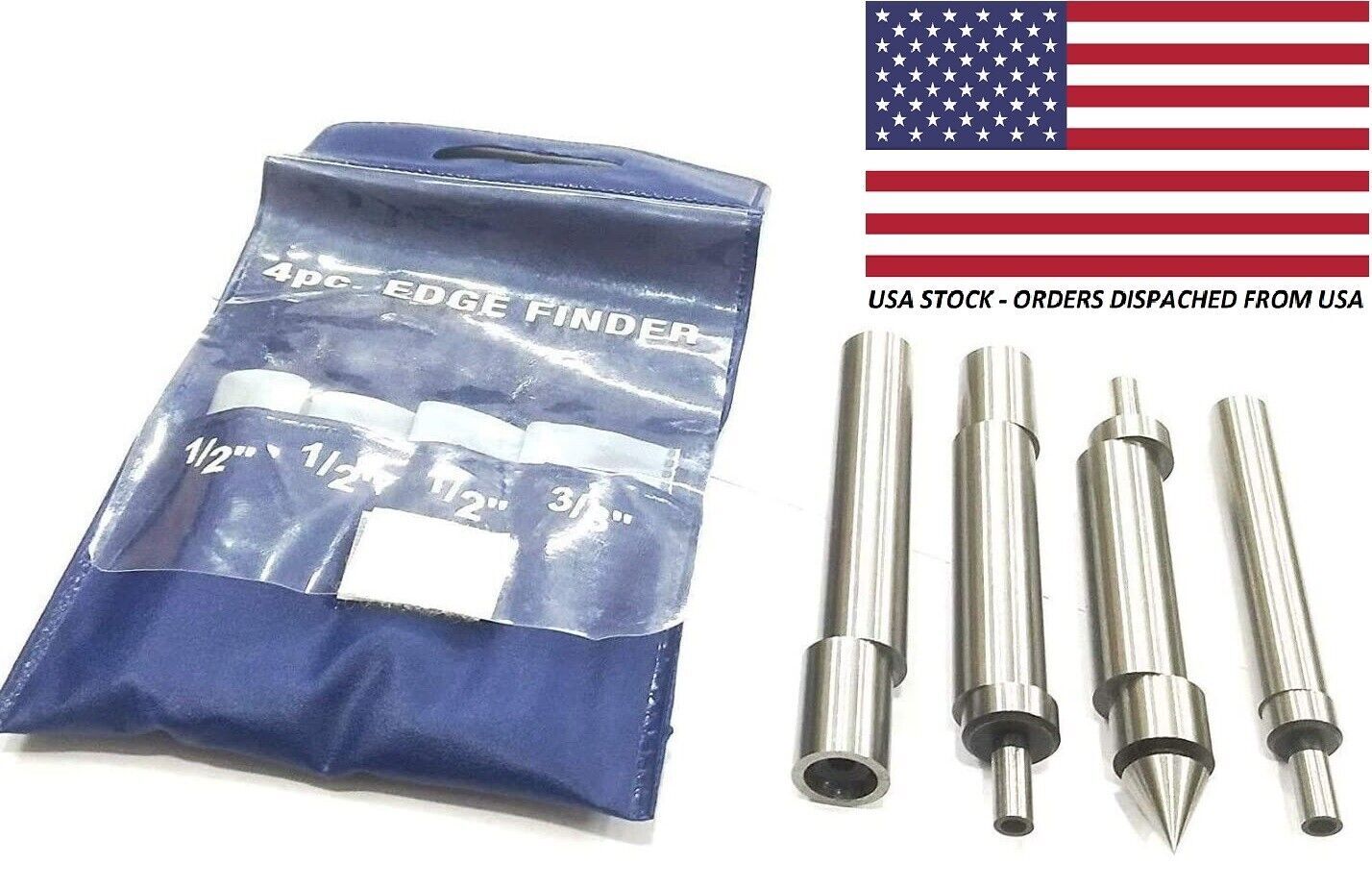TOOL STEEL 4 PIECES EDGE FINDER SET INCLUDES EF-130, 132, 133, 134-USA FULFILLED
