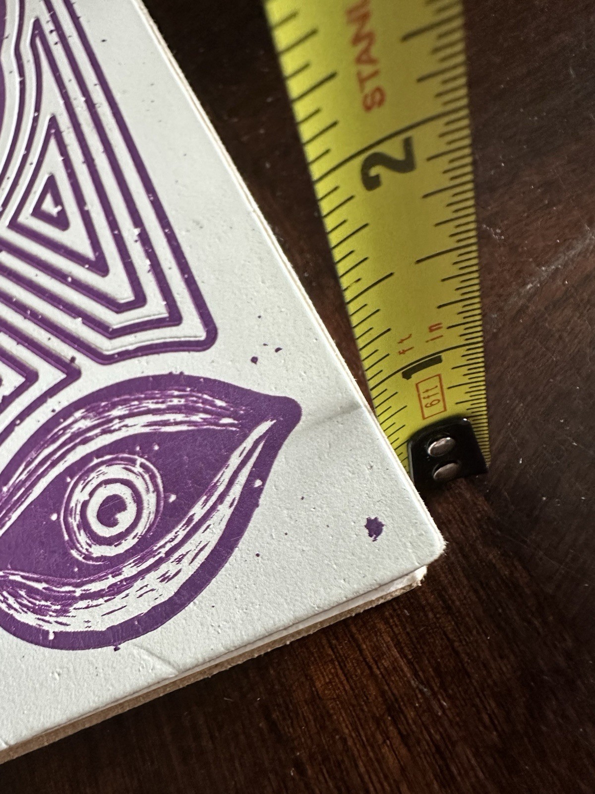 Earthbound Company Journal 9×6 Purple Alien Eyes Leather Notebook Made in India