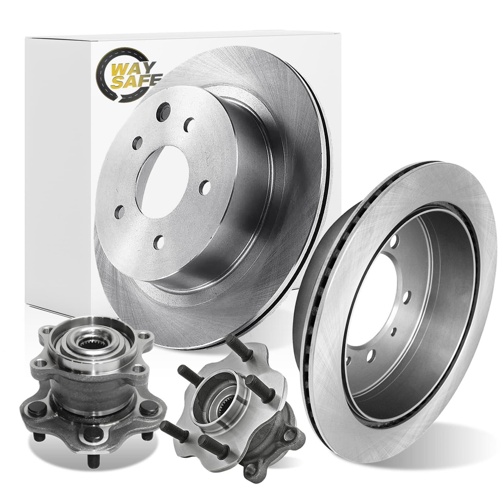 Rear Rotor Hub Bearing 08-20 Rogue 14-17 Juke AWD 4WD 11.5 292mm Vented 512373