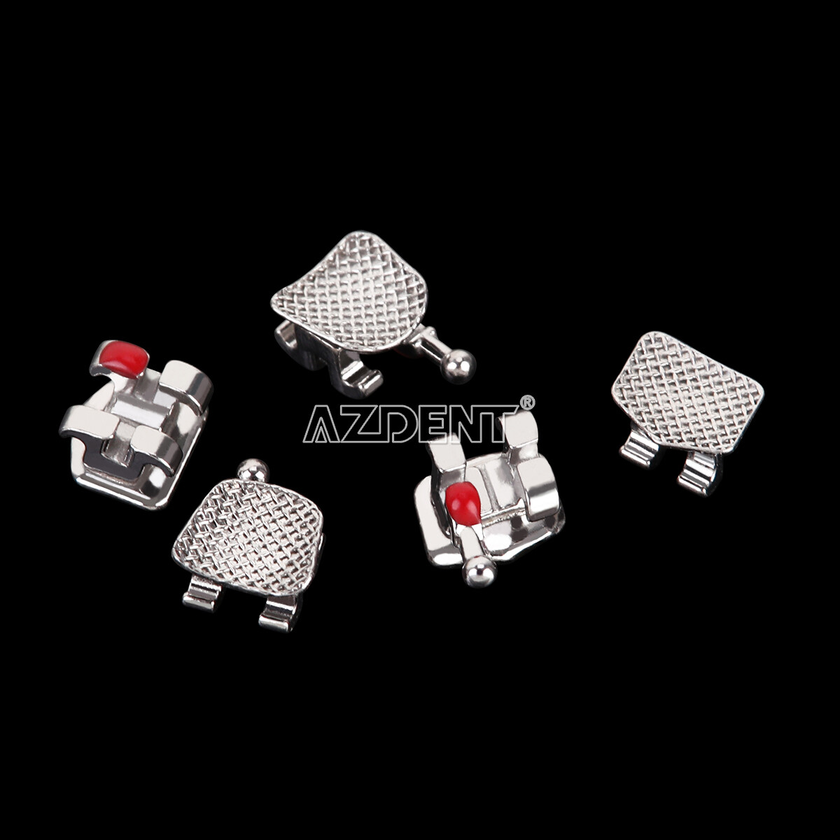 AZDENT Dental Orthodontics Bracket Brace Mini/Standard Roth.018/.022 Hooks 345/3