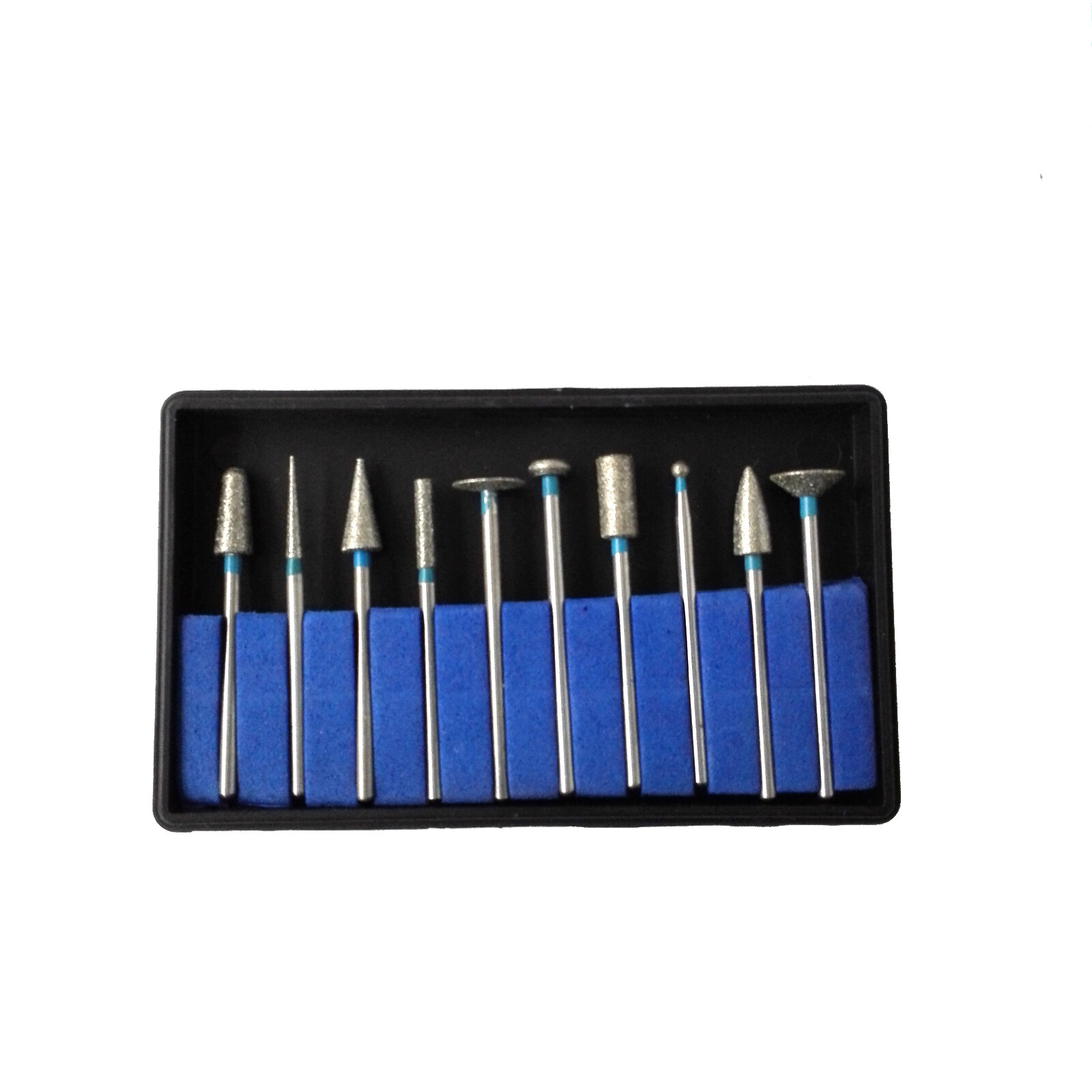 20Pcs Dental Lab Sintered Diamond Point Polisher Hp Shank Rotary Bur 2.35mm