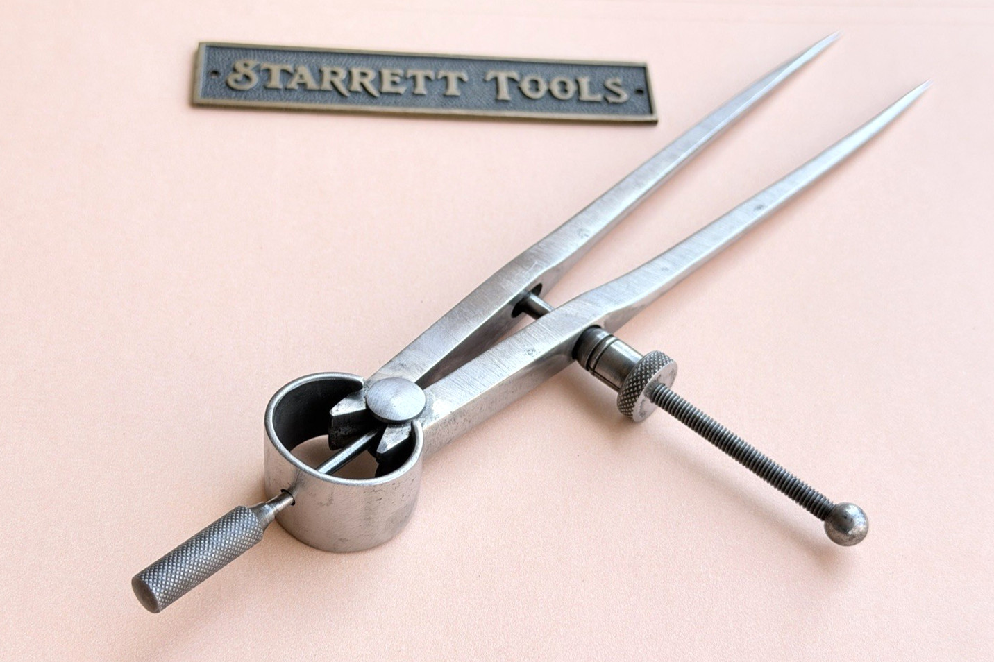 STARRETT No.77B-6 Fay Spring-Type Dividers W/Square Legs; 6.0” Size & Capacity.