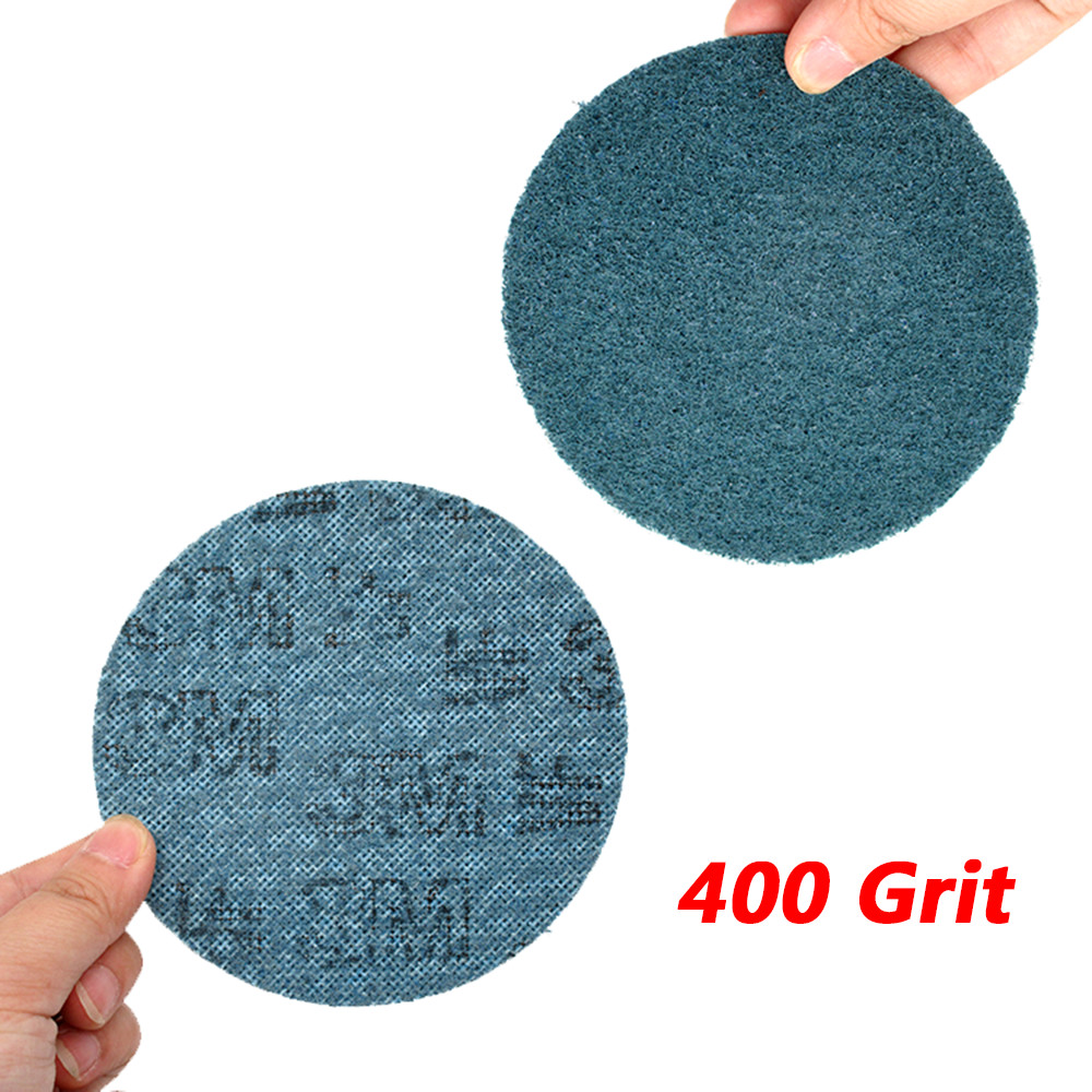50-125mm 2/3/4/5″ Hook Loop Pads Nylon Roll Lock Sanding Discs Grit 150 240 400