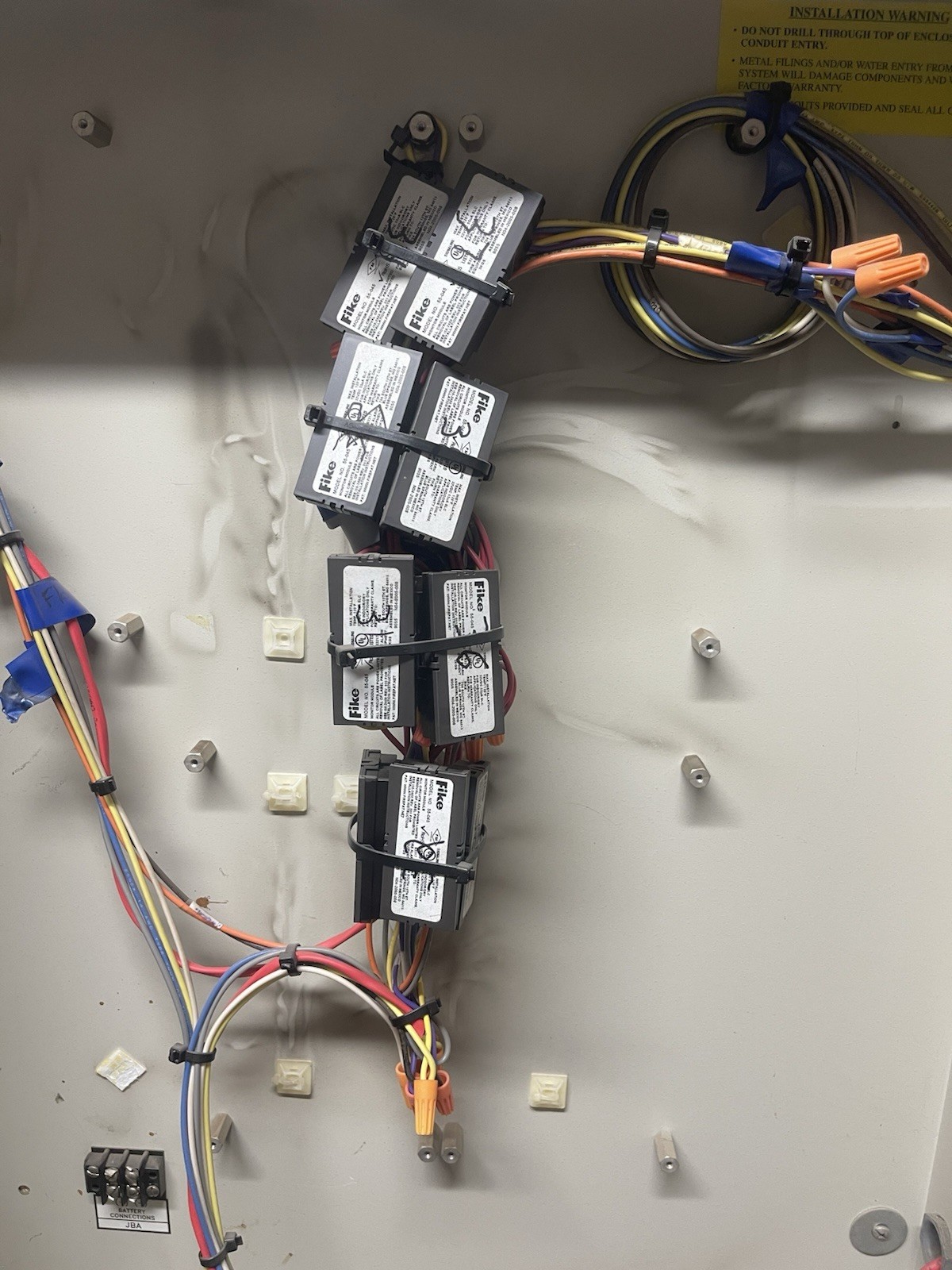 FIKE CYBER CAT FIRE ALARM PANEL With Modules,smoke,and Pull Station