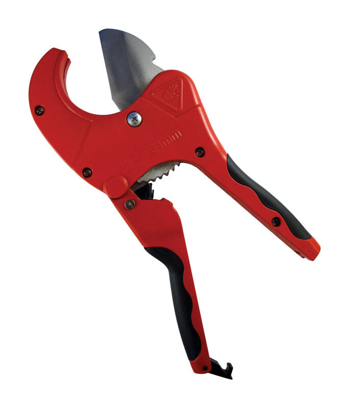 Superior Tool 2-1/2 in. Ratcheting Pipe Cutter 10 in. L Black/Red 1 pc