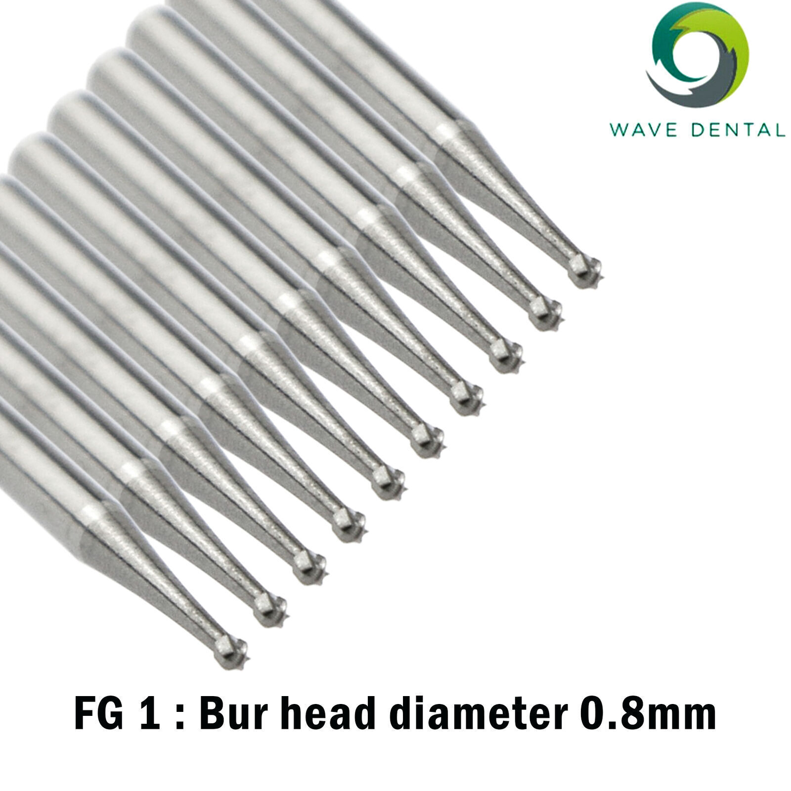 Wave Dental FG 1/4 1/2/3/5/6/7/8 Bur Prima Tungsten Carbide Round Friction Grip